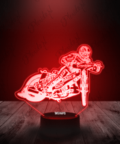 Lampka LED 3D Plexido Żużel Jazda bokiem - 1