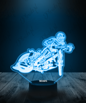 Lampka LED 3D Plexido Żużel Jazda bokiem - 2