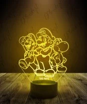 Lampka LED 3D Plexido Super Mario Postacie