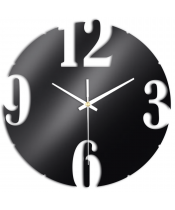 Zegar Ścienny do Salonu Plexido Czarny Klasyk - 1