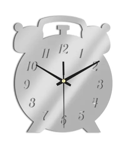 Zegar Ścienny do Salonu Plexido Biały Budzik - 1