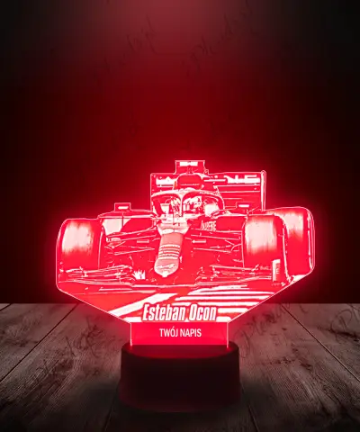 Lampka LED 3D Plexido Formuła 1 Esteban Ocon - 1