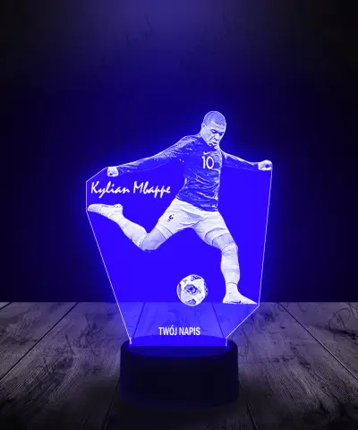 Lampka LED 3D Plexido Kylian Mbappe PSG - 1