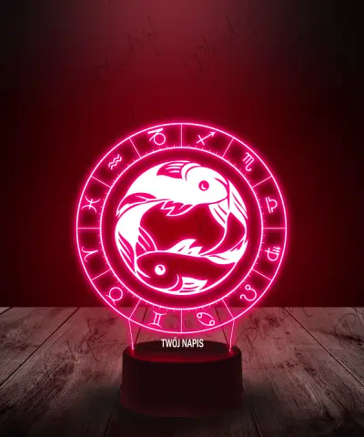 Lampka LED 3D Plexido Ryby Znak Zodiaku - 1