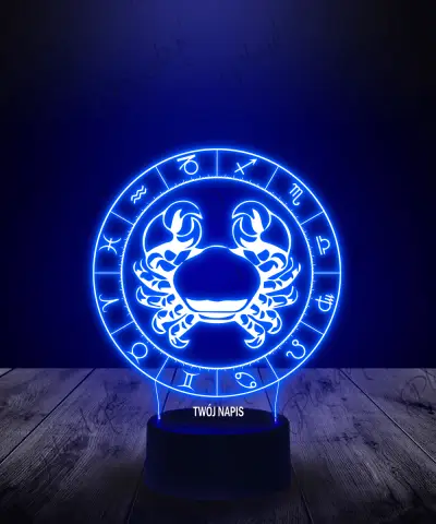 Lampka LED 3D Plexido Rak Znak Zodiaku - 1