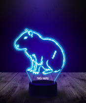 Lampka LED 3D Plexido Kapibara Siedząca - 2
