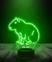 Lampka LED 3D Plexido Kapibara Siedząca - 3