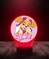 Lampka LED 3D Plexido z Nadrukiem Bajka Psi Patrol Skye - 3