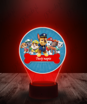 Lampka LED 3D Plexido z Nadrukiem Bajka Psi Patrol - 3