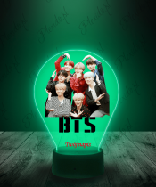Lampka LED 3D Plexido z Nadrukiem BTS Postacie - 1