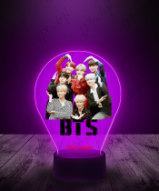 Lampka LED 3D Plexido z Nadrukiem BTS Postacie - 2