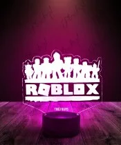 Lampka LED 3D Plexido Roblox Napis
