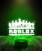 Lampka LED 3D Plexido Roblox Napis