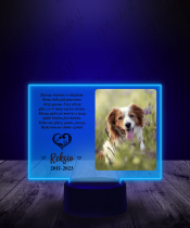 Lampka LED Plexido z Nadrukiem Pamiątka Zdjęcie Pieska