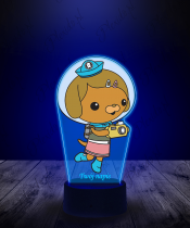 Lampka LED 3D Plexido z Nadrukiem Oktonauci Dashi - 3