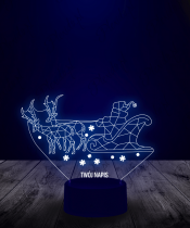Lampka LED 3D Plexido Święty Mikołaj Zaprzęg - 2