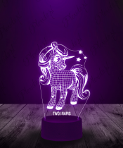 Lampka LED 3D Plexido Słodki Jednorożec - 2