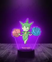 Lampka LED 3D Plexido z Nadrukiem Pokemon Roselia - 2