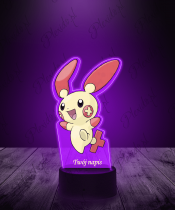 Lampka LED 3D Plexido z Nadrukiem Pokemon Plusle - 2
