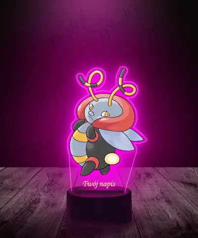 Lampka LED 3D Plexido z Nadrukiem Pokemon Volbeat - 1