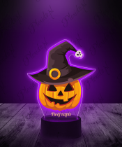 Lampka LED Plexido z Nadrukiem Halloween Straszna Dynia