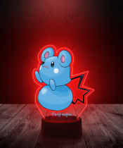 Lampka LED 3D Plexido z Nadrukiem Pokemon Azurill - 2