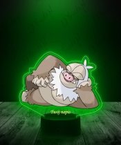 Lampka LED 3D Plexido UV Pokemon Slaking z Nadrukiem - 2