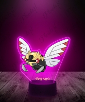 Lampka LED 3D Plexido UV Pokemon Ninjask z Nadrukiem - 2