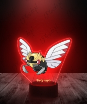 Lampka LED 3D Plexido UV Pokemon Ninjask z Nadrukiem - 3
