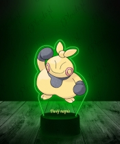Lampka LED 3D Plexido UV Pokemon Makuhita z Nadrukiem - 2