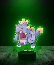 Lampka LED 3D Plexido UV Pokemon Exploud z Nadrukiem - 2