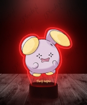 Lampka LED 3D Plexido UV Pokemon Whismur z Nadrukiem - 2