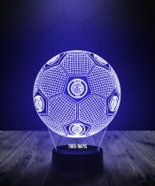 Lampka LED 3D Plexido z Nadrukiem Piłka Nożna Klub Inter Mediolan - 1