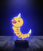 Lampka LED 3D Plexido z Nadrukiem UV Pokemon Weedle - 2