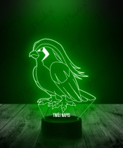 Lampka LED 3D Plexido Pokemon Pidgey - 2