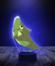 Lampka LED 3D Plexido z Nadrukiem UV Pokemon Metapod - 2