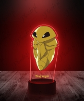 Lampka LED 3D Plexido z Nadrukiem UV Pokemon Kakuna - 3