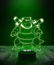 Lampka LED 3D Plexido Pokemon Blastoise - 3