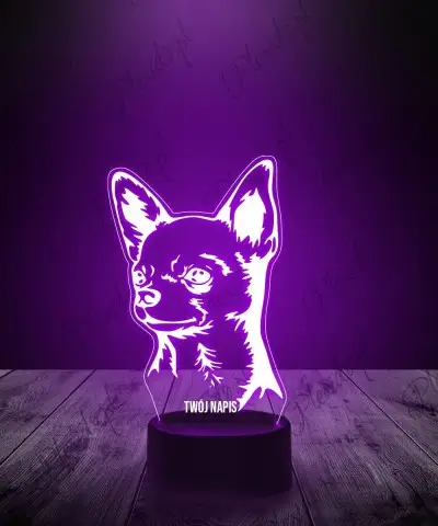 Lampka LED 3D Plexido Piesek Rasa Chihuahua - 1