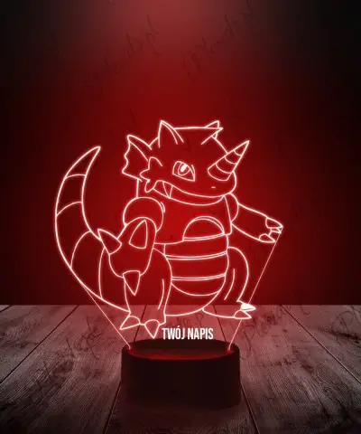 Lampka LED 3D Plexido Pokemon Rhydon - 1