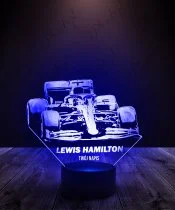 Lampka LED 3D Plexido Formuła 1 Lewis Hamilton