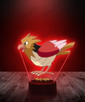 Lampka LED 3D Plexido z Nadrukiem UV Pokemon Spearow - 2