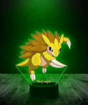 Lampka LED 3D Plexido z Nadrukiem UV Pokemon Sandslash - 2