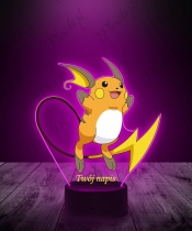 Lampka LED 3D Plexido z Nadrukiem UV Pokemon Raichu - 2