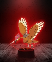Lampka LED 3D Plexido z Nadrukiem UV Pokemon Fearow - 2