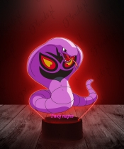 Lampka LED 3D Plexido z Nadrukiem UV Pokemon Arbok - 2