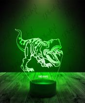 Lampka LED 3D Plexido Dinozaur Park Jurajski Tyranozaur - 1