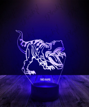 Lampka LED 3D Plexido Dinozaur Park Jurajski Tyranozaur - 3