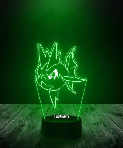 Lampka LED 3D Plexido Pokemon Carvanha - 1