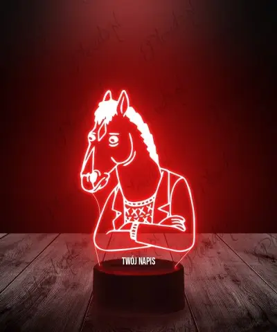Lampka LED 3D Plexido BoJack Horseman - 1